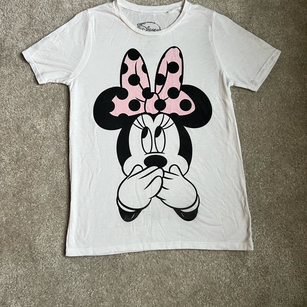Disney Minnie Mouse Pink Polka Dot Bow T-Shirt